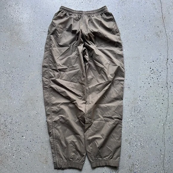 Nike Mens Track Pants Large Khaki Brown Vintage 90s Streetwear Casual - Picture 5 of 6